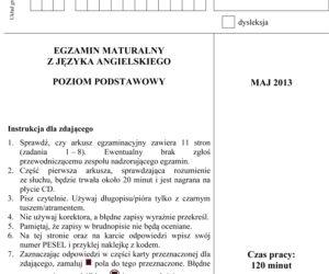 Angielski matura podstawowy