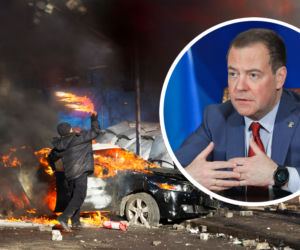 Miedwiediew grozi Europie! Na ulicach europejskich miast zapłoną opony ku chwale bohaterów Majdanu