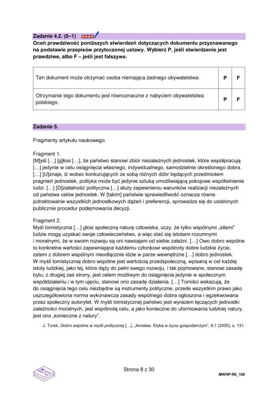 Matura 2026: WOS rozszerzony 12.05.2026r. Arkusze CKE, poziom podstawowy [Formuła 2023]