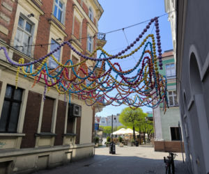 Nowe ozdoby na leszczyńskich ulicach. Wróblewskie w ferii barw.