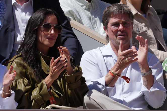 Brad Pitt, Kasia Tusk i Dowborowie na meczu Chwalińska - Andriejewa! Finał Roland Garros oglądał cały świat