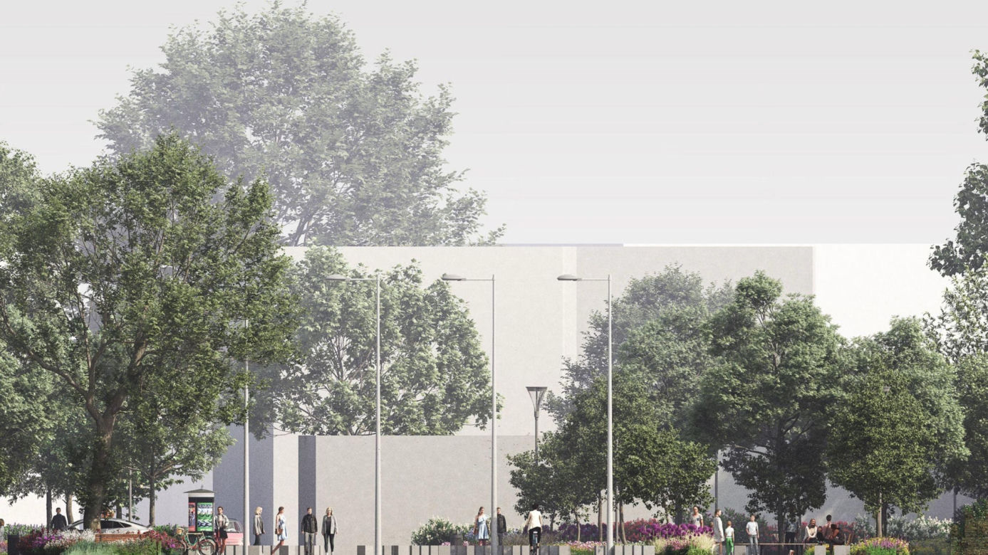 Nowy plac z zielenią na Pradze-Północ - projekt