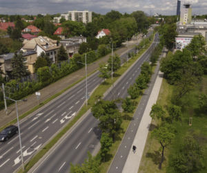 Nowa trasa rowerowa na al. Karkonoskiej we Wrocławiu