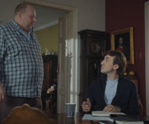 M jak miłość odc. 1894. Tadeusz (Bartłomiej Nowosielski), ksiądz Grzegorz (Paweł Janyst)