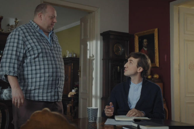 M jak miłość odc. 1894. Tadeusz (Bartłomiej Nowosielski), ksiądz Grzegorz (Paweł Janyst)