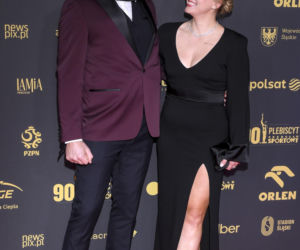 Jan Błachowicz z partnerką i synem