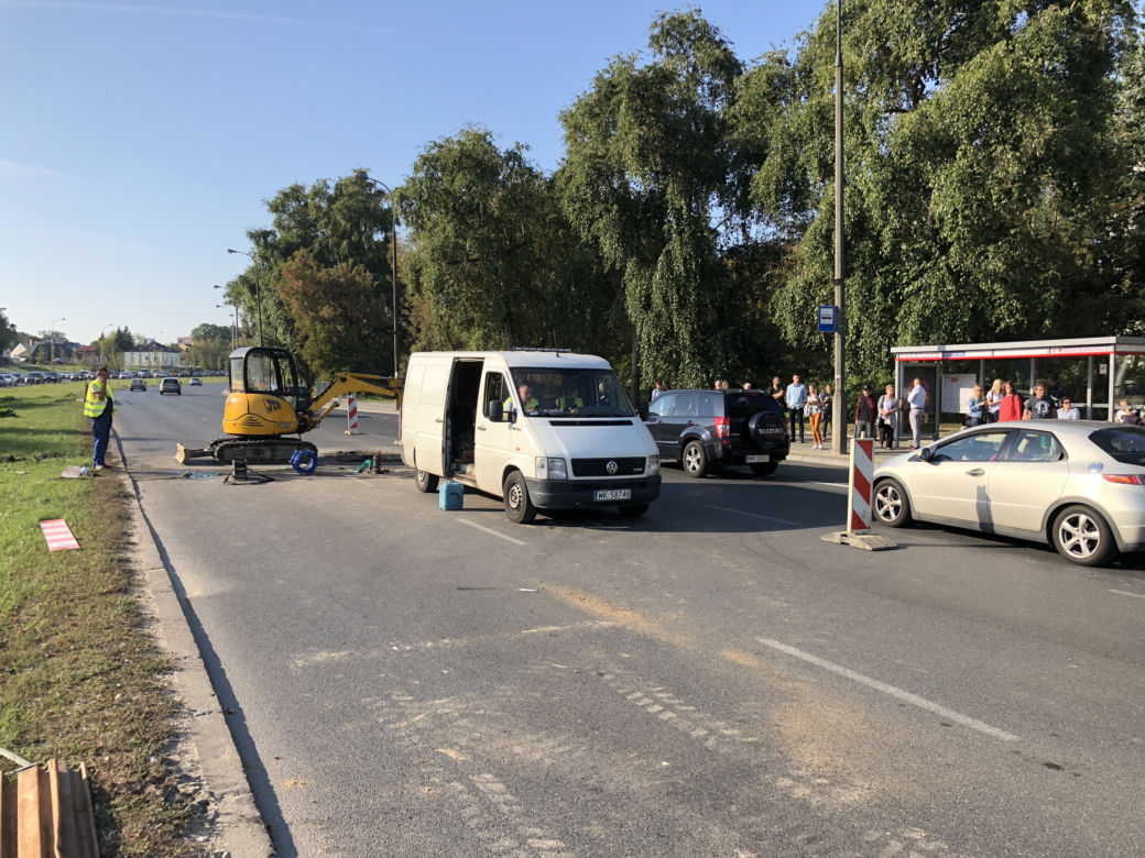 Awaria w Dolinie Służewieckiej