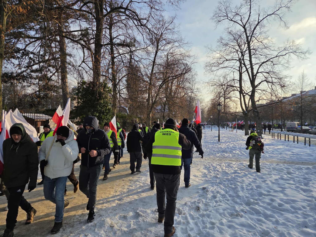 Protest rolników w Warszawie (9.01.2026)