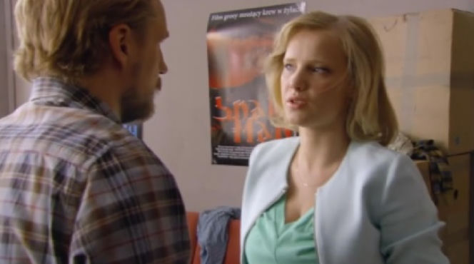 O mnie się nie martw odc. 6. Iga (Joanna Kulig), Krzysiek (Paweł Domagała)
