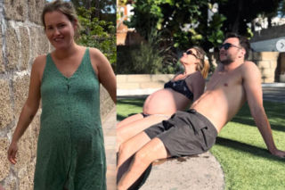 Olga Frycz wystawiła krągły brzuszek do słońca. Rośnie jak na drożdżach! Tak spędza czas na wakacjach z rodziną