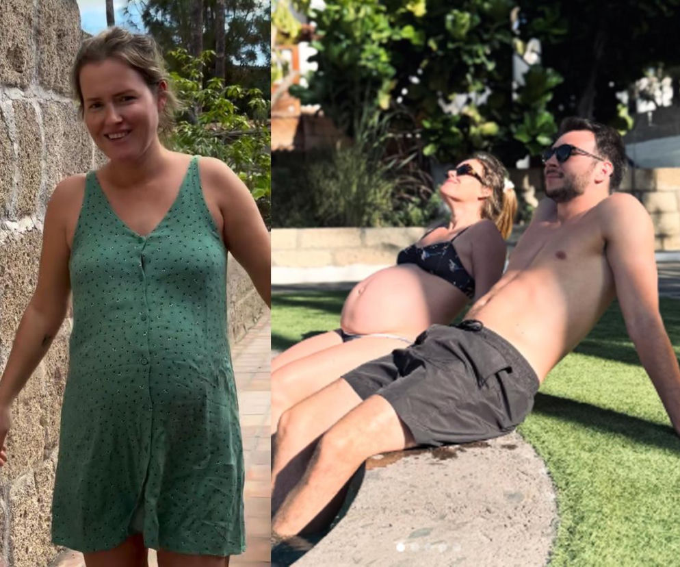 Olga Frycz z rodziną na wakacjach