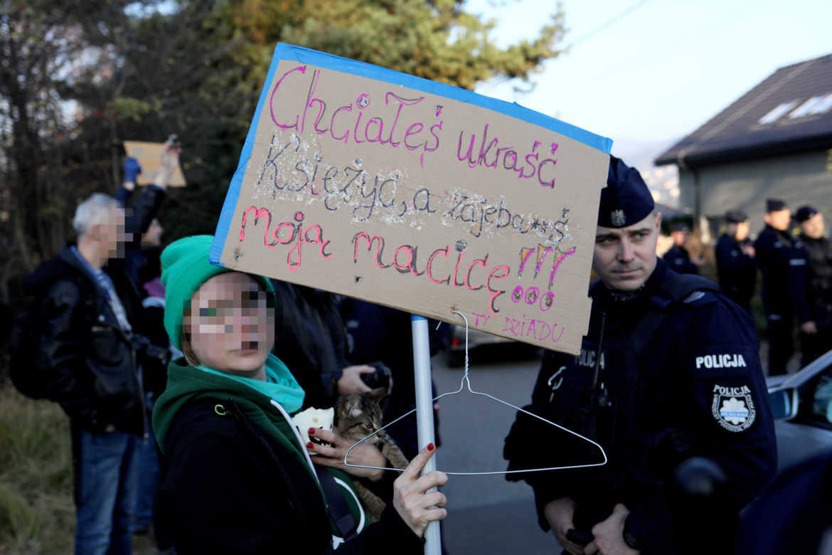 Protest w Bielsku-Białej