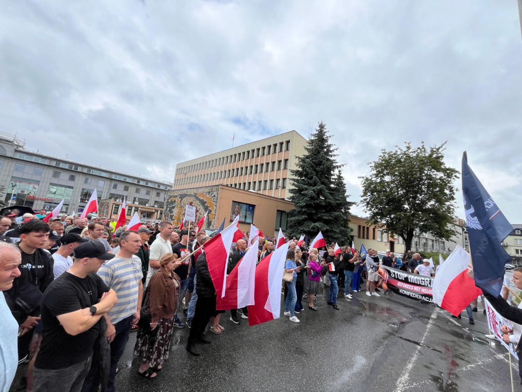 Protest Konfederacji w Siedlcach zgromadził ok. 600 osób