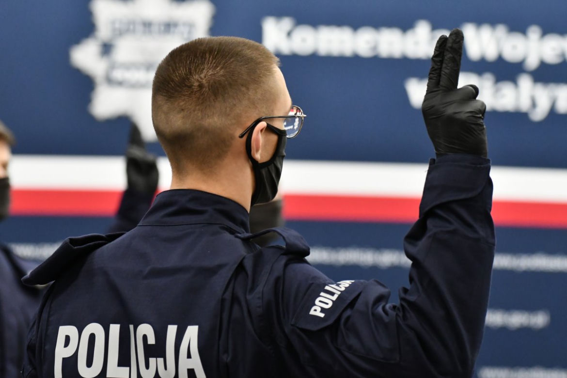 Nowi funkcjonariusze w szeregach podlaskiej policji