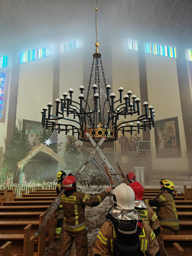 Pożar w Boże Narodzenie. Historyczny kościół w Lublinie poważnie zniszczony