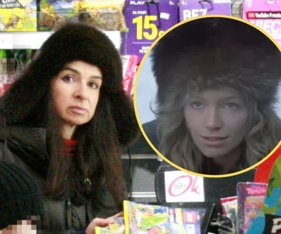 Kaczyńska w futrzanej czapce niczym Oleńka z Potopu. Wow!