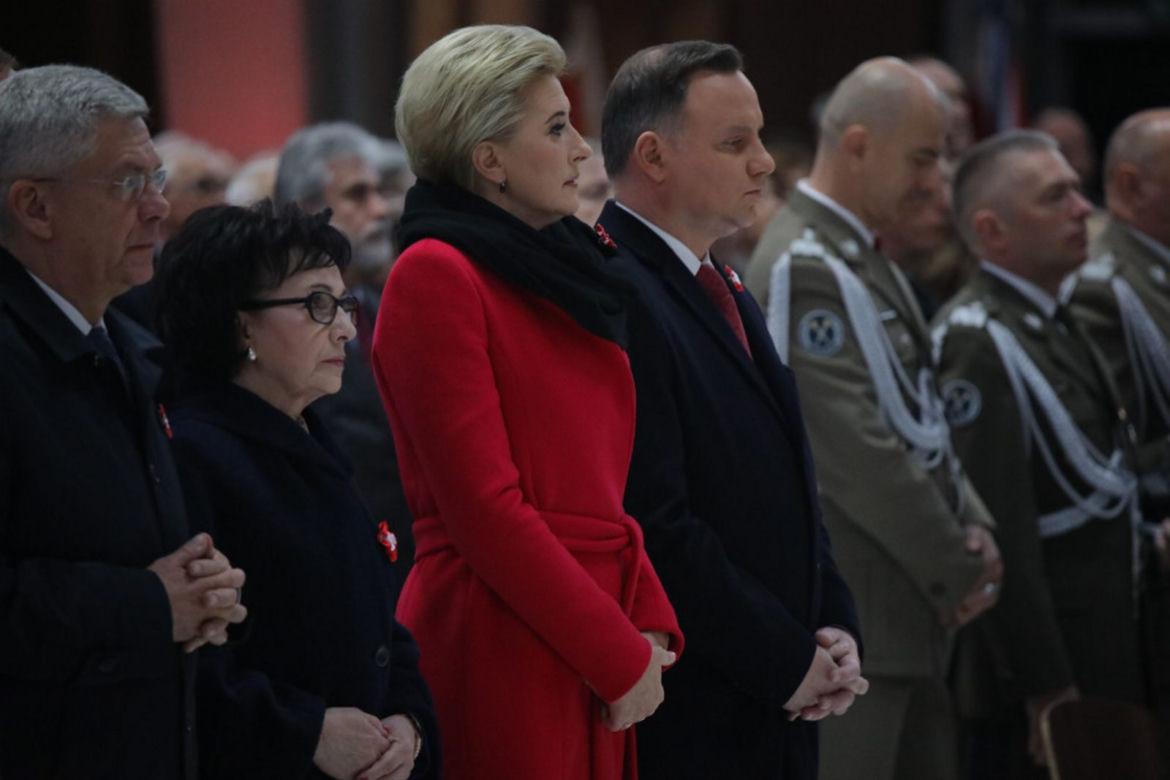Agata Kornhauser-Duda na obchodach Święta Niepodległości