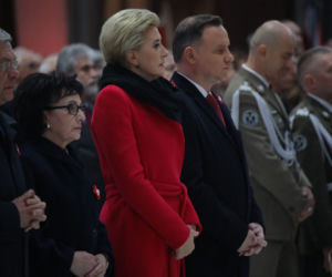 Agata Kornhauser-Duda na obchodach Święta Niepodległości
