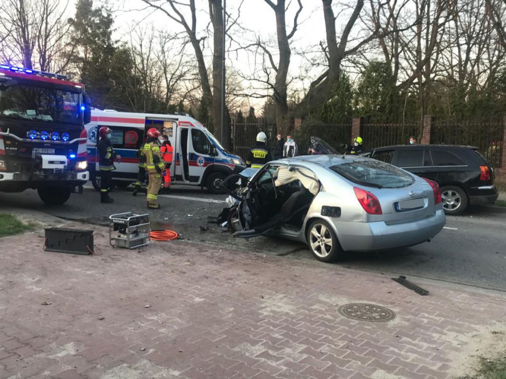 Potworny wypadek w Konstancinie