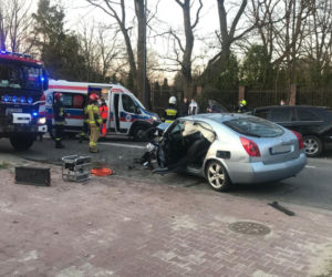 Potworny wypadek w Konstancinie