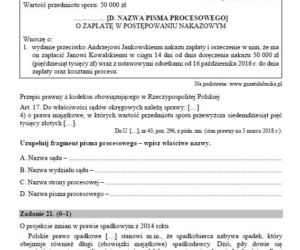 Matura 2018 WOS rozszerzony