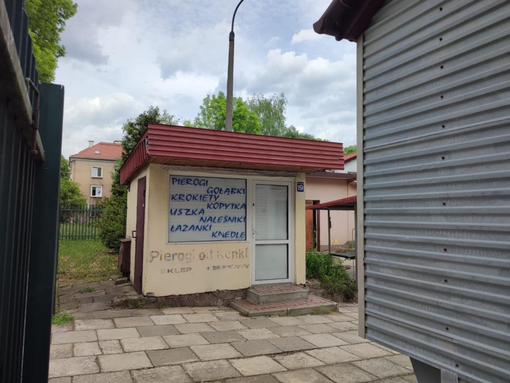 Os. Wandy, Nowa Huta, Kraków. Targowisko przy ul. Bulwarowej