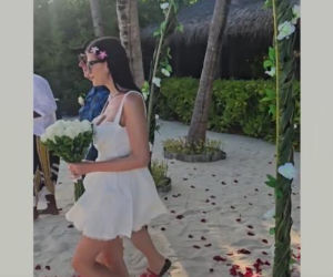 Skiba powiedział TAK na Malediwach! Ślub na plaży i noc poślubna jak z bajki