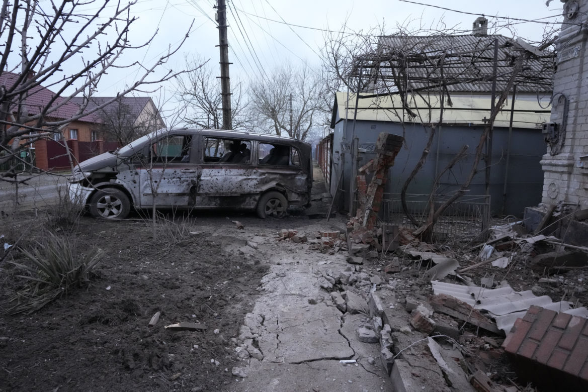 Inwazja na Ukrainę - zniszczenia w Mariupolu