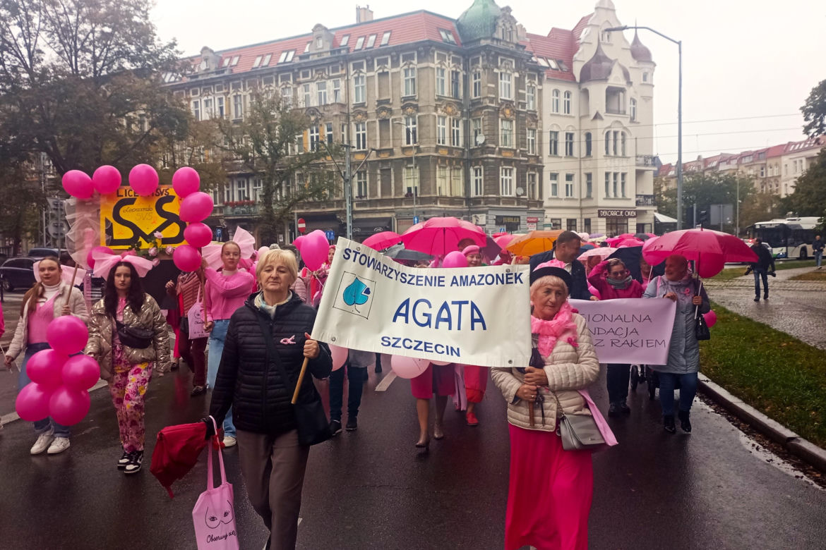 Marsz Różowej Wstążki w Szczecinie