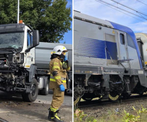 Ciężarówka wjechała w pociąg z 400 pasażerami! Dramatyczne sceny 