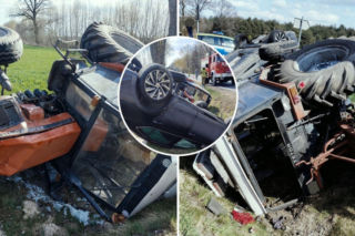 3 promile, sądowe zakazy, cofnięte uprawnienia. A kierowca ciągnika i tak ruszył w drogę!