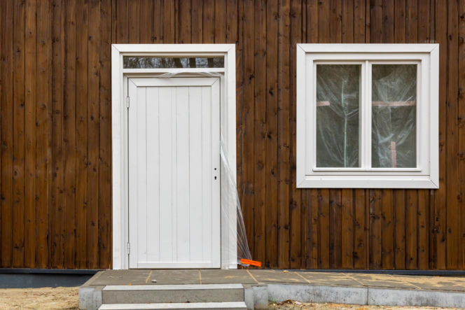 Domki fińskie na Polu Mokotowskim w Warszawie