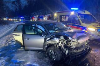 Kłódka. Wypadek na DK 16