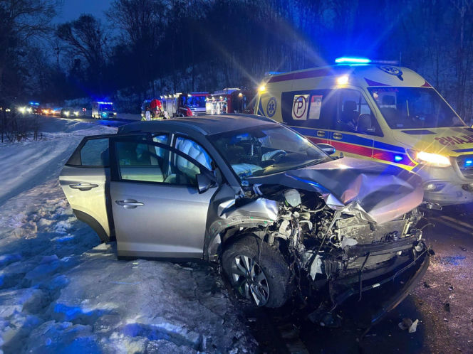 Kłódka. Wypadek na DK 16