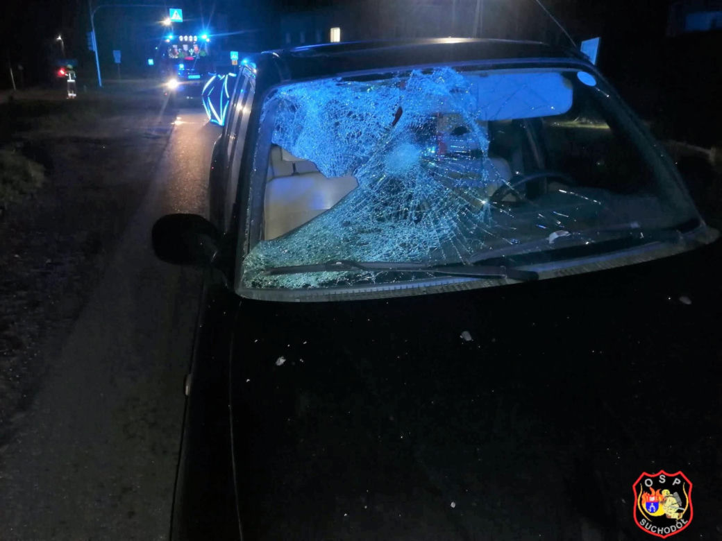 38-latek na hulajnodze zderzył się z samochodem