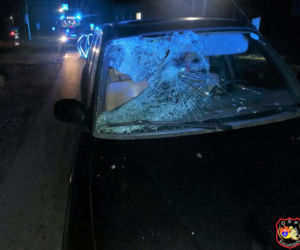 38-latek na hulajnodze zderzył się z samochodem