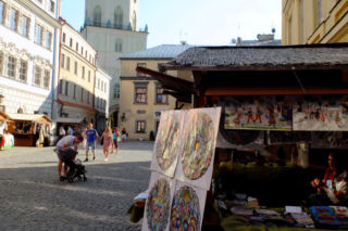 Lublin: KOLOROWE JARMARKI w maseczkach na twarzy. Jarmark Jagielloński 2020 [ZDJĘCIA]