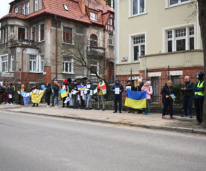 Manifestacja pod konsulatem Rosji w Gdańsku