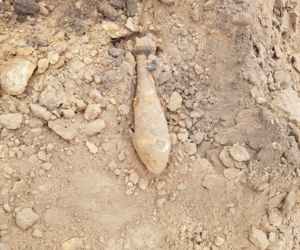Skład bomb z czasów II wojny światowej na budowie we Wrocławiu