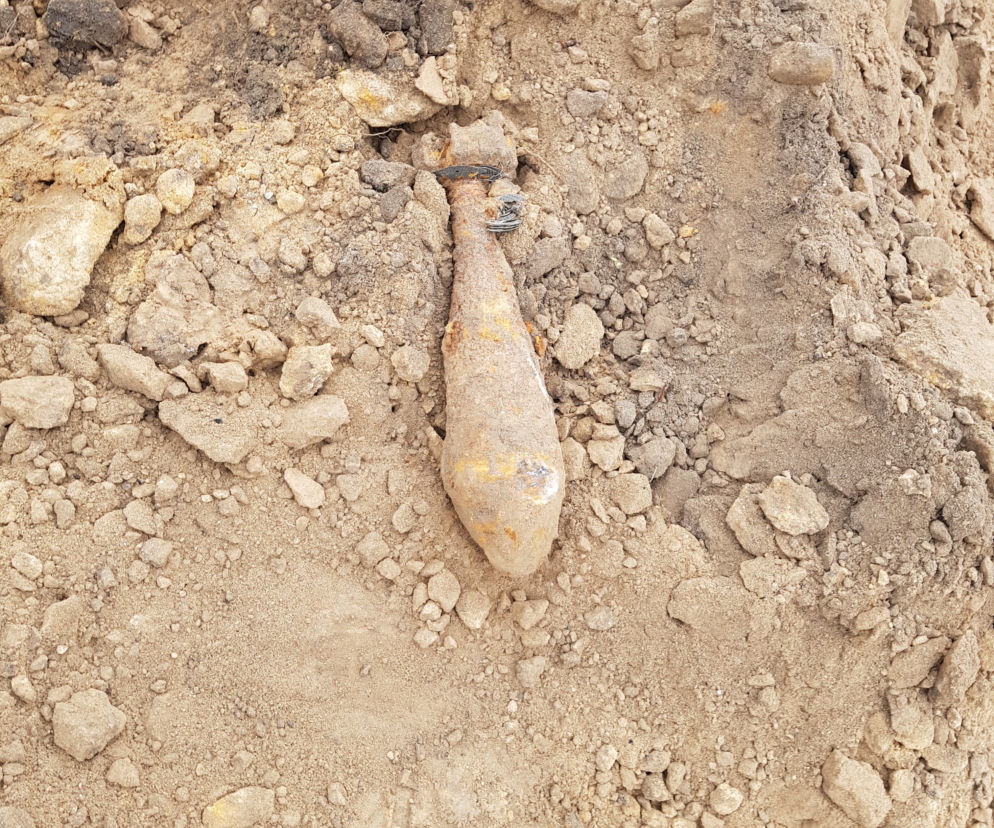 Skład bomb z czasów II wojny światowej na budowie we Wrocławiu