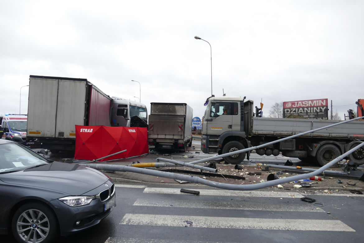 Karambol w Rzgowie