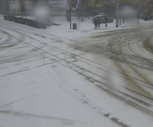 Burza śnieżna w Łodzi 17.01.2022