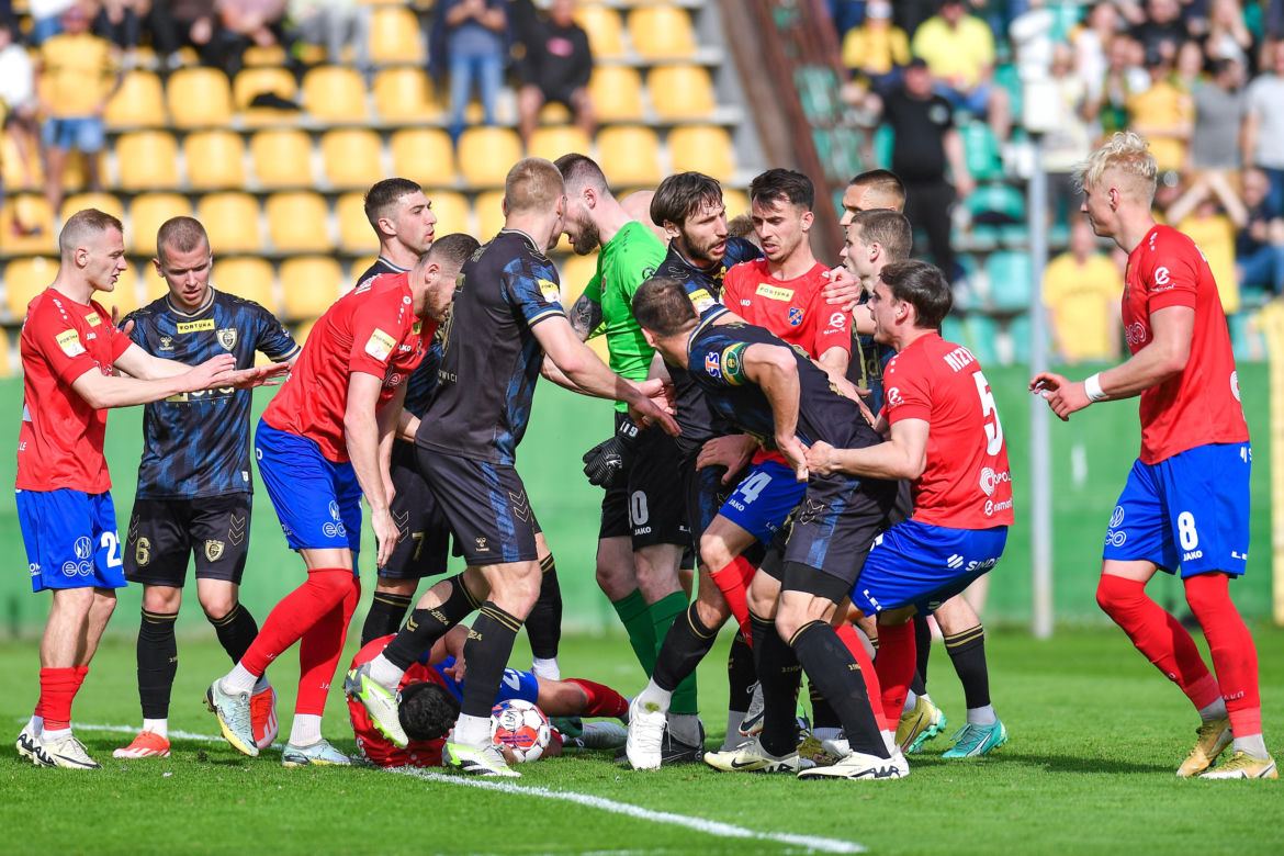 Kibice na meczu GKS Katowice - Odra Opole