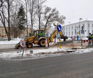 Awaria wodociągu przy ul. Piłsudskiego w Siedlcach