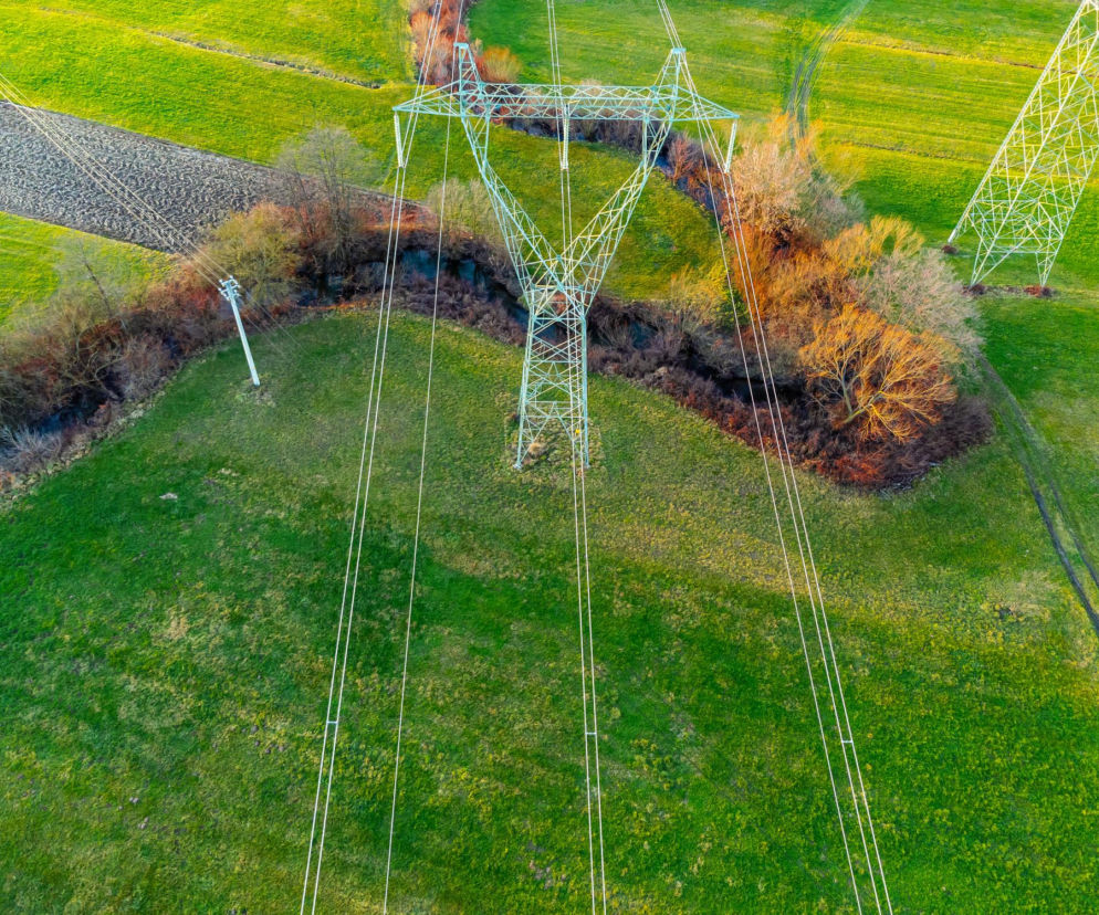 Infrastruktura energetyczna na zielonych terenach wiejskich