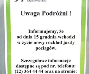 Będzie mniej pociągów na święta