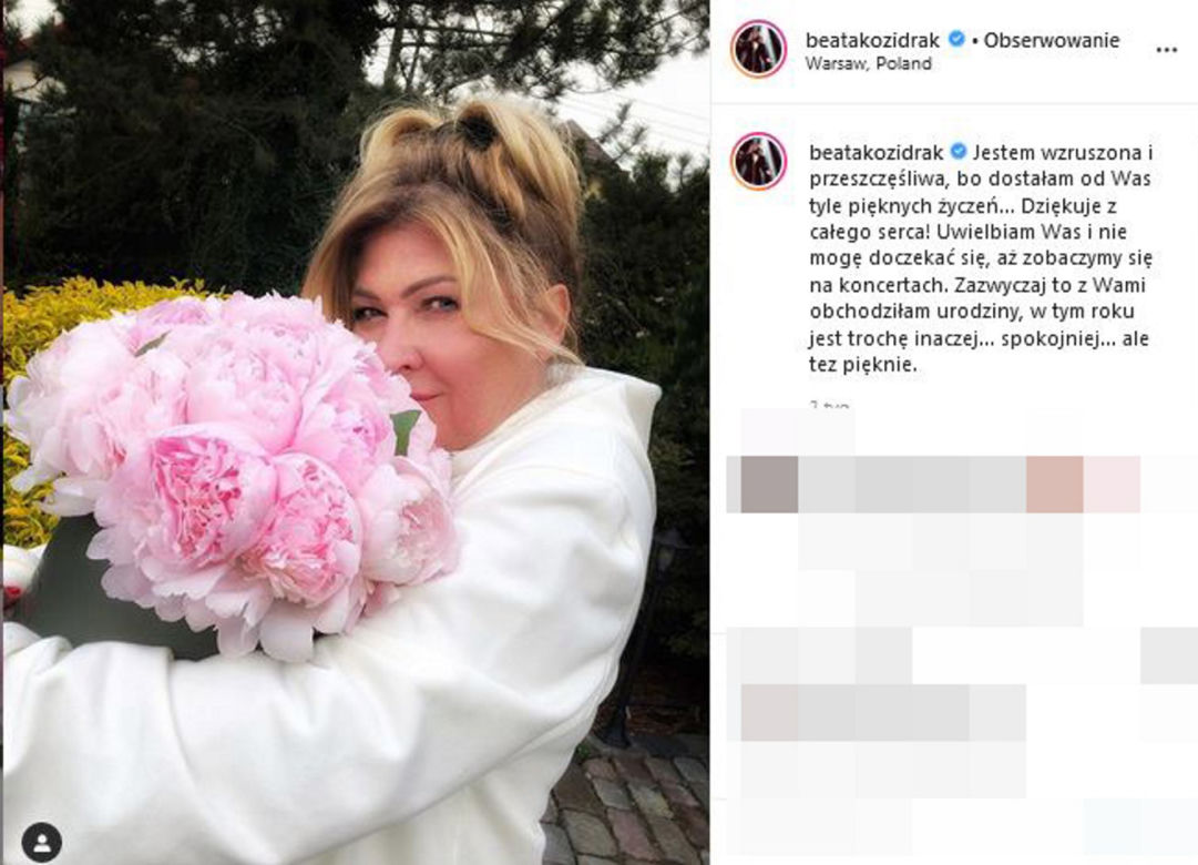 Beata Kozidrak przytyła na szarlotce