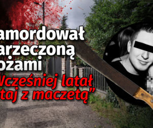 Zamordował narzeczoną nożami. Wcześniej latał tutaj z maczetą