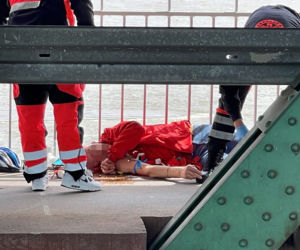 60-latek roztrzaskał się na moście Gdańskim