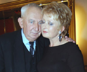 Magdalena Zawadzka i Gustaw Holoubek